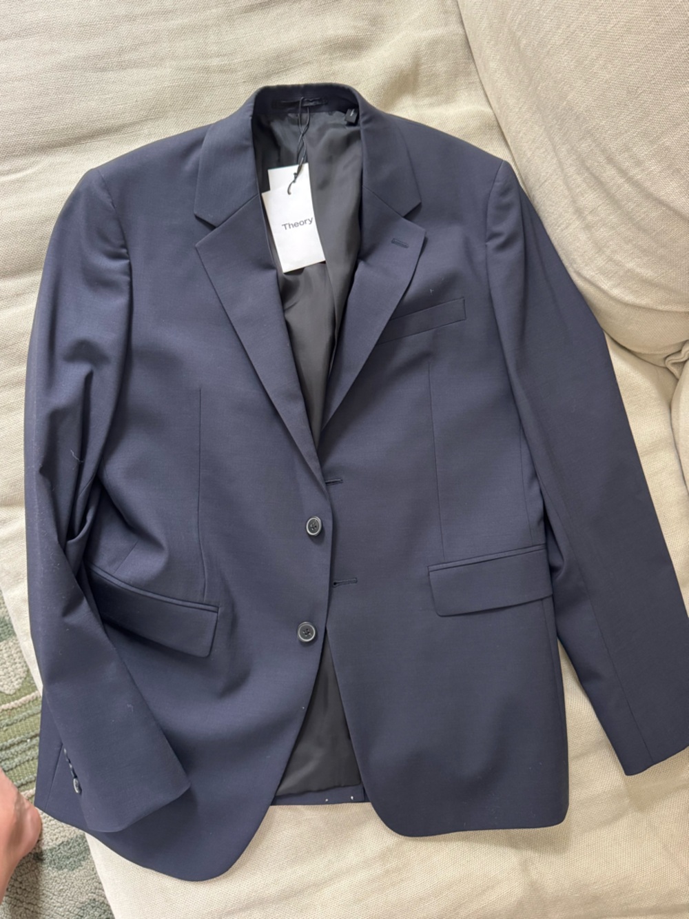 Theory Men's Navy Two-Button Sport Coat